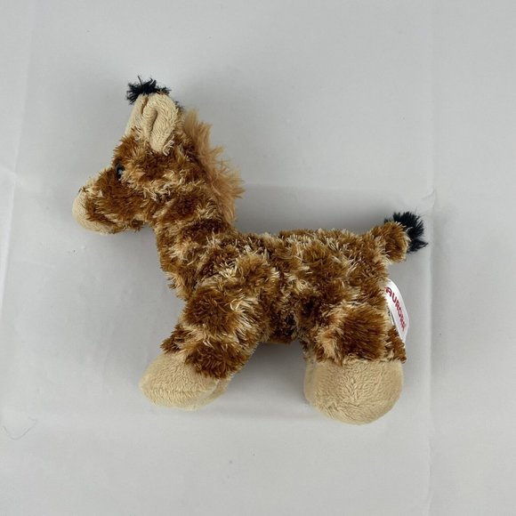 Aurora Peek-A-Boo Giraffe Purple Carrier Purse 7" Plush Stuffed Animal Toy Bow - Picture 3 of 7